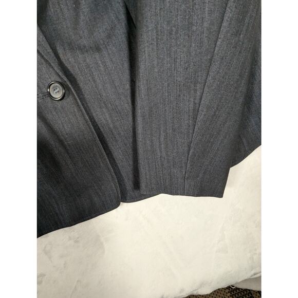 Ann Klein Blazer jacket Sz14 Navy and black See description. - Picture 7 of 15